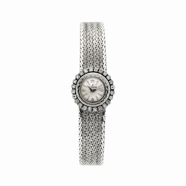 Orologio da signora in oro bianco e diamanti Savillon