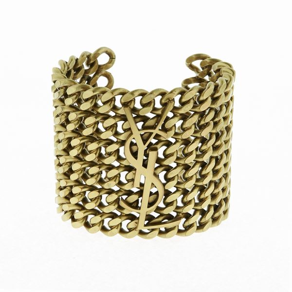 YVES SAINT LAURENT : Cuff bracelet, Yves Saint Laurent  - Auction Bijoux and Fashion Jewelry - Curio - Casa d'aste in Firenze