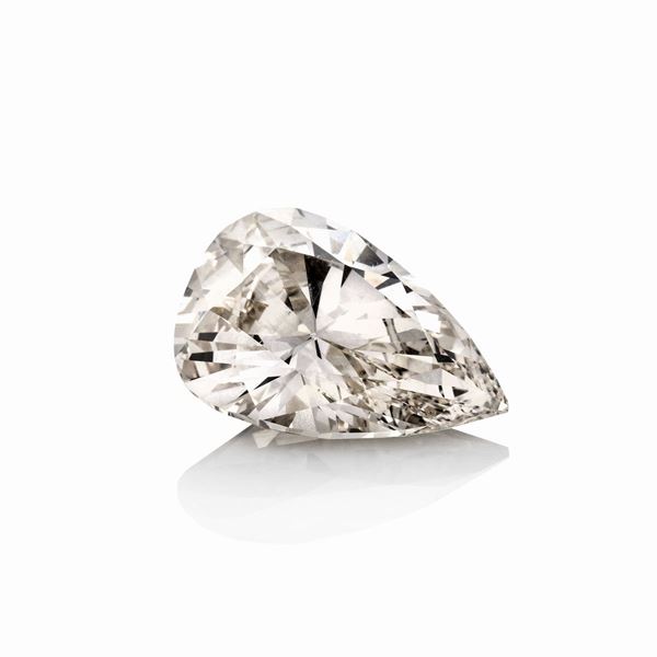 Ring in yellow gold, diamonds and fancy diamond