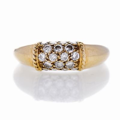 Anello in Oro Giallo e Diamanti Philippine Van Cleef & Arpels