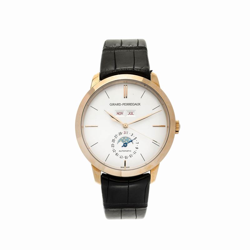 Orologio da Polso in Oro Rosa 1966 Full Calendar Girard Perregaux