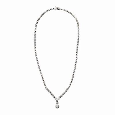Collier in Oro Bianco e Diamanti