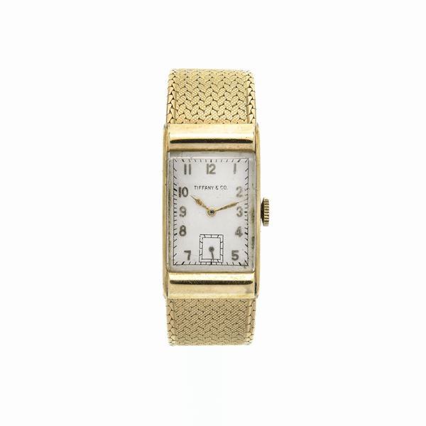 TIFFANY &amp; CO - Wristwatch in yellow gold Tiffany & Co.