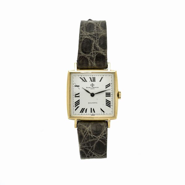 BAUME &amp; MERCIER : Orologio da polso in oro giallo Baume & Mercier  - Asta Asta di Gioielli  e Orologi -  Gioielli Antichi da una Collezione Veneziana (lotti 1- 91) - Curio - Casa d'aste in Firenze