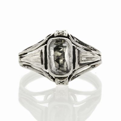 Anello in Oro Bianco e Diamanti