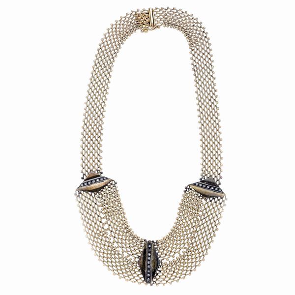 Collier de Chien in giallo e diamanti  - Asta Asta di Gioielli  e Orologi -  Gioielli Antichi da una Collezione Veneziana (lotti 1- 91) - Curio - Casa d'aste in Firenze