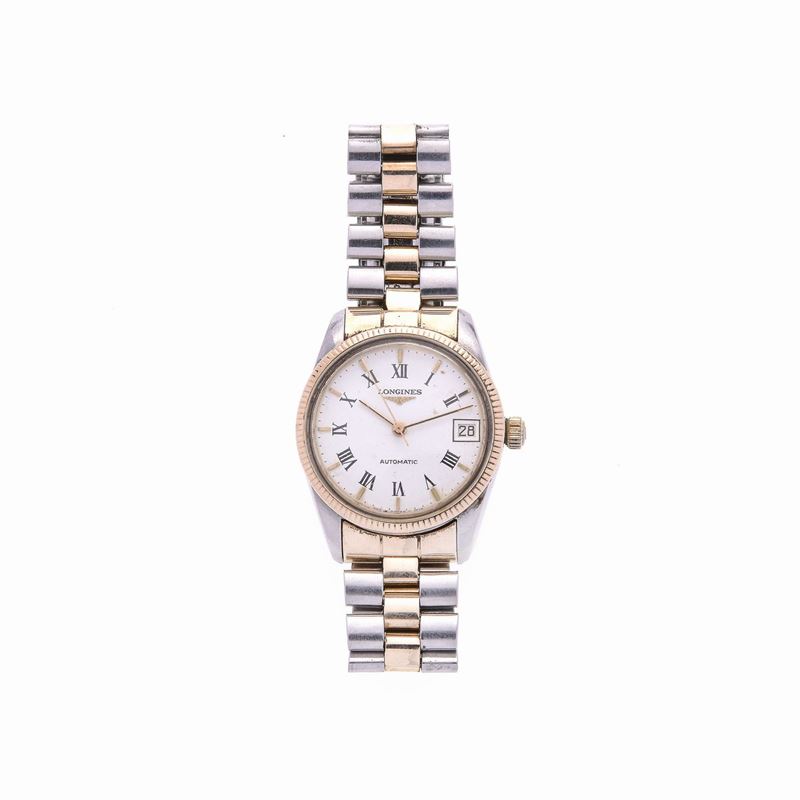 Orologio da Polso in Acciaio e Oro Giallo Longines