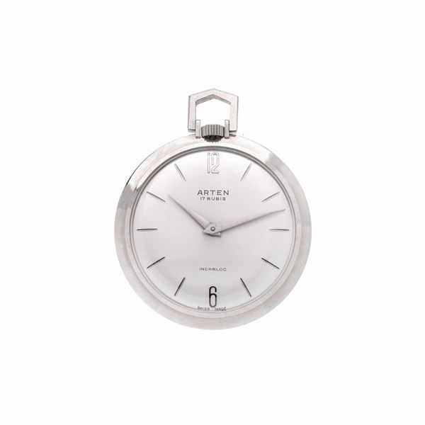 ARTEN : Orologio da frac in oro bianco Arten  - Asta Asta di Gioielli  e Orologi -  Gioielli Antichi da una Collezione Veneziana (lotti 1- 91) - Curio - Casa d'aste in Firenze