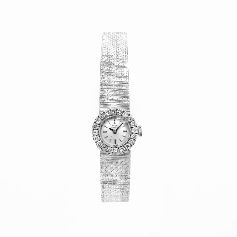 Orologio da Signora in Oro Bianco e Diamanti Girard Perregaux
