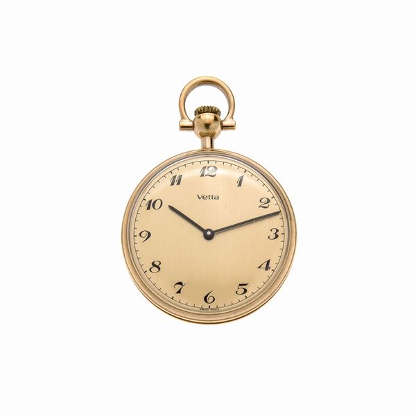 VETTA : Orologio da tasca in oro giallo Vetta  - Asta Asta di Gioielli  e Orologi -  Gioielli Antichi da una Collezione Veneziana (lotti 1- 91) - Curio - Casa d'aste in Firenze