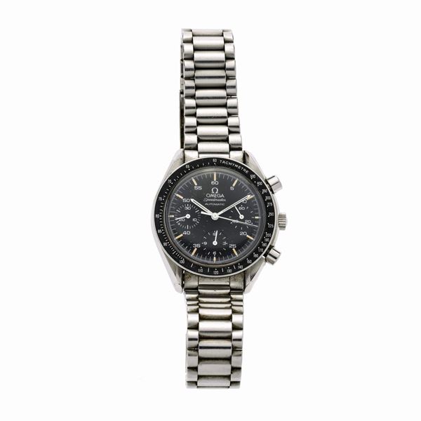 OMEGA : Orologio da polso in acciaio Omega Speedmaster  - Asta Asta di Gioielli  e Orologi -  Gioielli Antichi da una Collezione Veneziana (lotti 1- 91) - Curio - Casa d'aste in Firenze