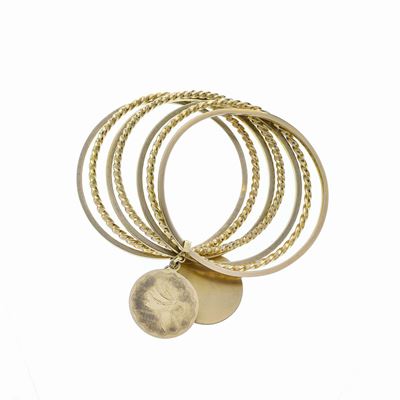 Bracciale a Cerchi in Oro Giallo