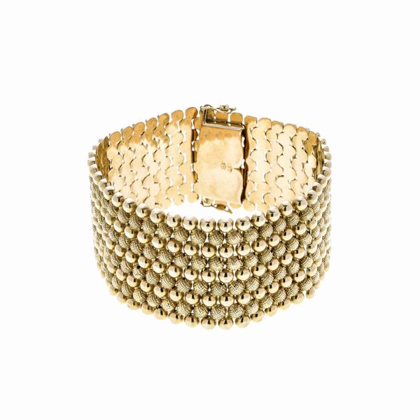 High yellow gold bracelet