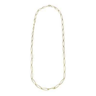 Lunga Collana a Maglie in Oro Giallo