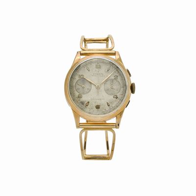 Orologio Cronografo da Polso in Oro Giallo e Oro 14 Kt