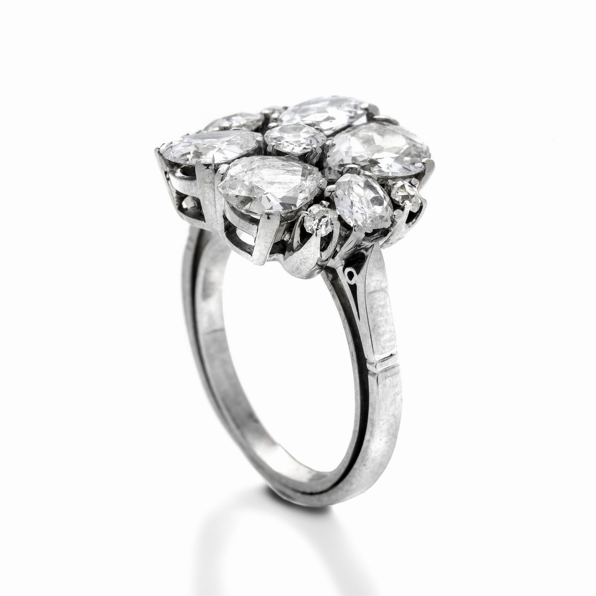 Anello in Oro Bianco e Diamanti