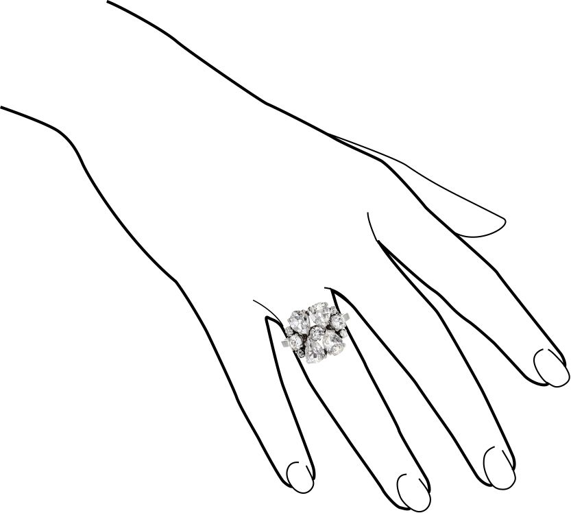 Anello in Oro Bianco e Diamanti