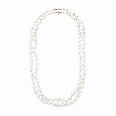 Collana in Perle Coltivate e Oro Giallo