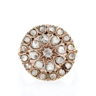 Anello in Oro Giallo e Diamanti