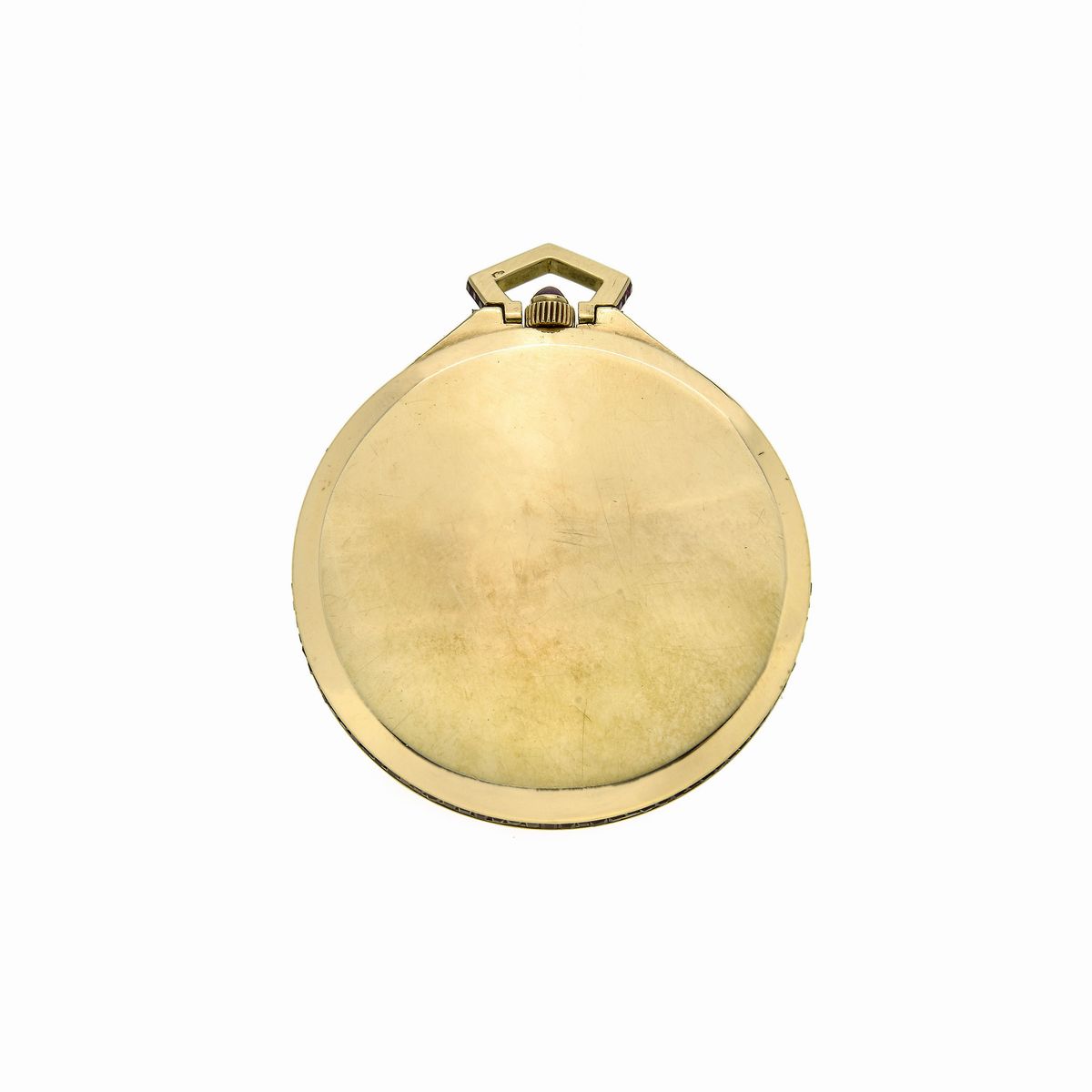 Orologio da Frac da Tasca in Oro Giallo e Rubini