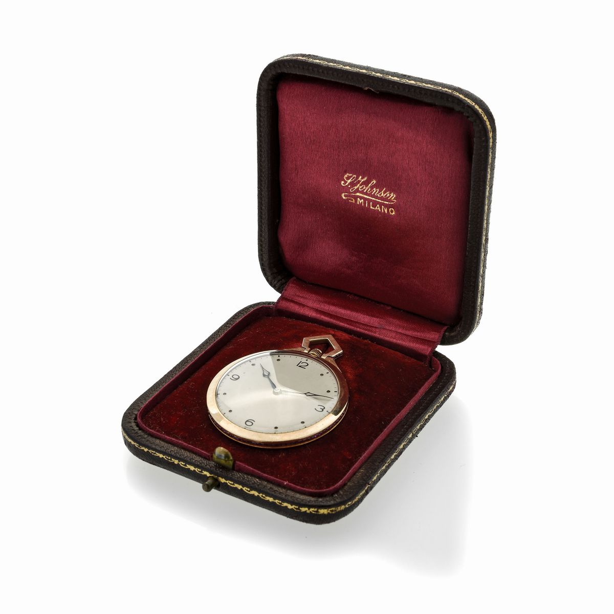 Orologio da Frac da Tasca in Oro Giallo e Rubini