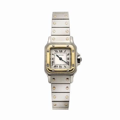 Orologio da Signora in Acciaio e Oro Santos Cartier