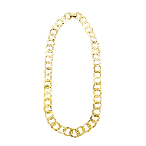 Necklace in yellow gold  - Auction Jewelery auction, Gemstones and Wristwatches from a Veronese Collection - Curio - Casa d'aste in Firenze