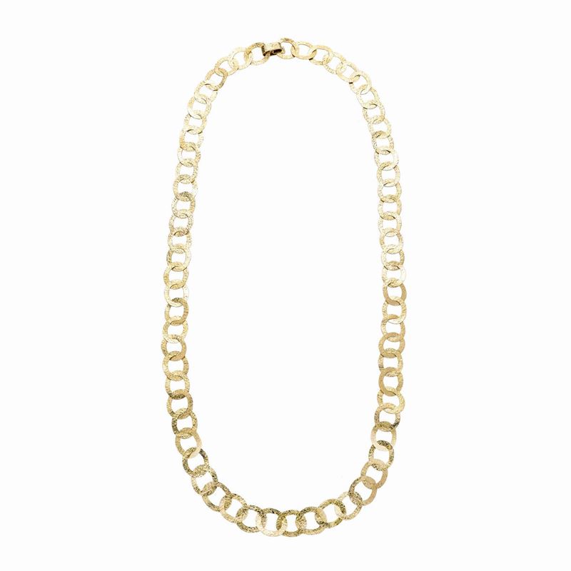 Lunga Collana in Oro Giallo