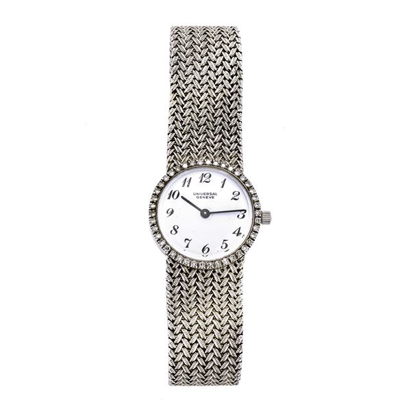 UNIVERSAL - Lady's watch in white gold and diamonds Universal Geneve