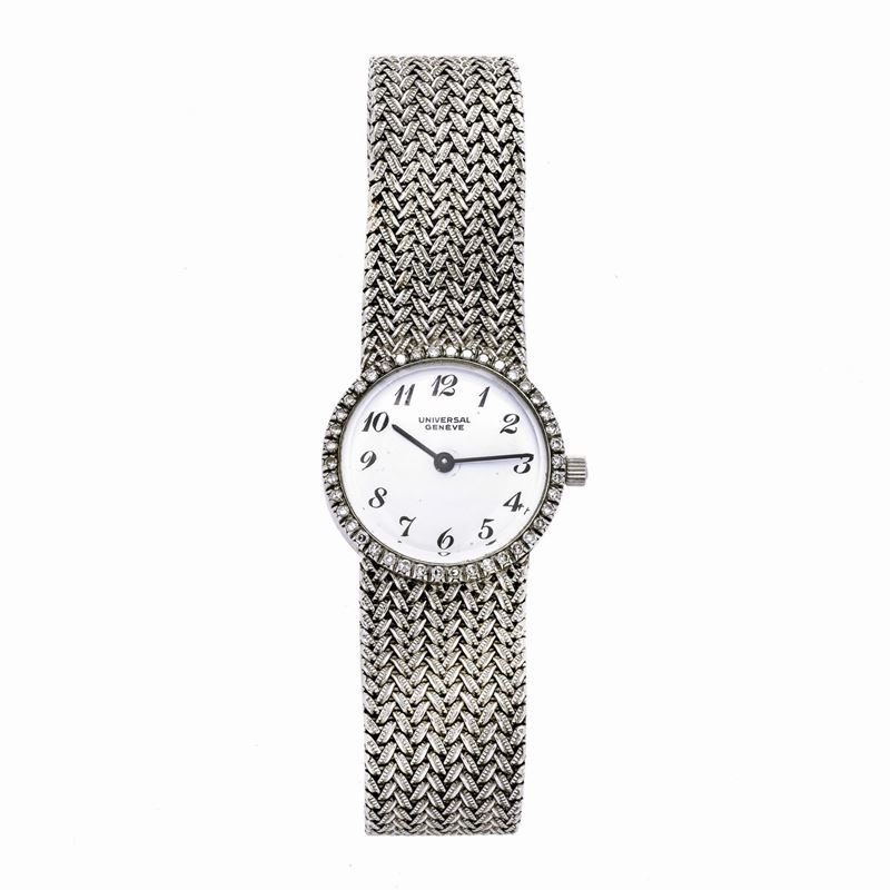 Orologio da Signora in Oro Bianco e Diamanti Universal Geneve