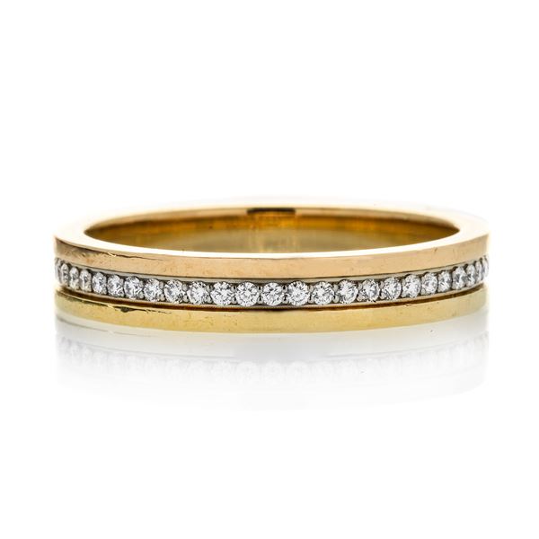 CARTIER - Trinity ring in yellow gold, rose gold and diamonds Cartier
