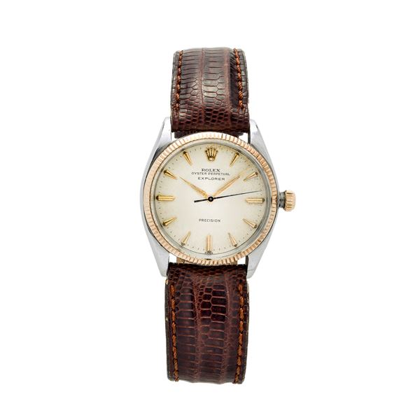 Wistwatch in yellow gold and steel Rolex Oyster Perpetual