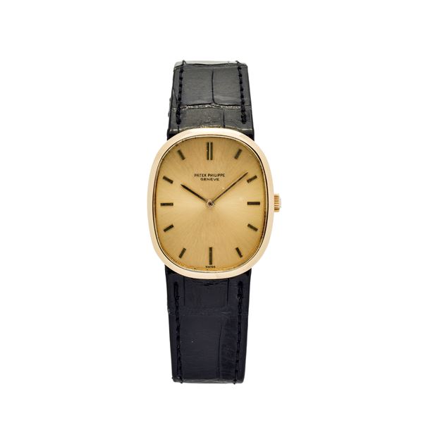 PATEK PHILIPPE &amp; CO : Wirstwatch in yellow gold Patek Philippe Ellipse  - Auction Jewelery auction, Gemstones and Wristwatches from a Veronese Collection - Curio - Casa d'aste in Firenze
