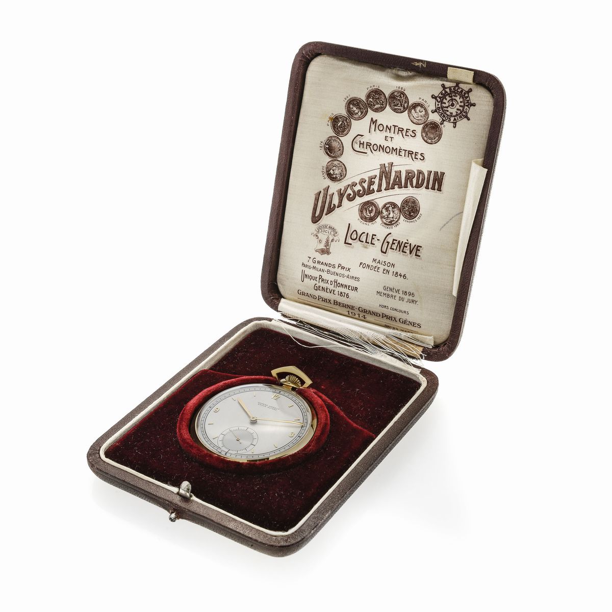Orologio da Tasca Cronometro in Oro Giallo Ulysse Nardin