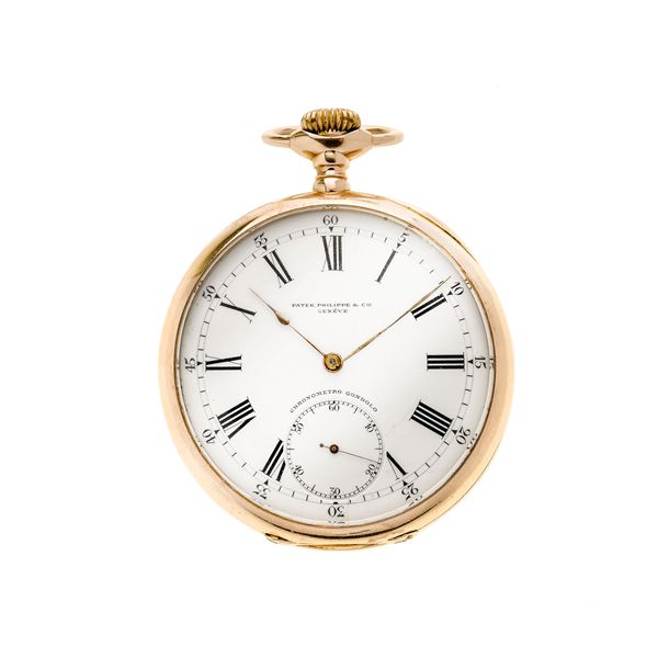 PATEK PHILIPPE &amp; CO - chronometer pocket watch in yellow gold Patek Philippe Gondolo