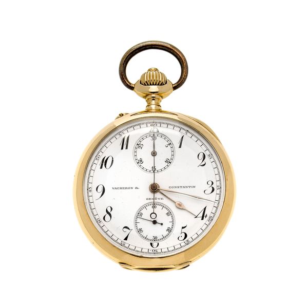 VACHERON &amp; CONSTANTIN - Orologio da tasca cronometro in oro giallo Vacheron & Constantin