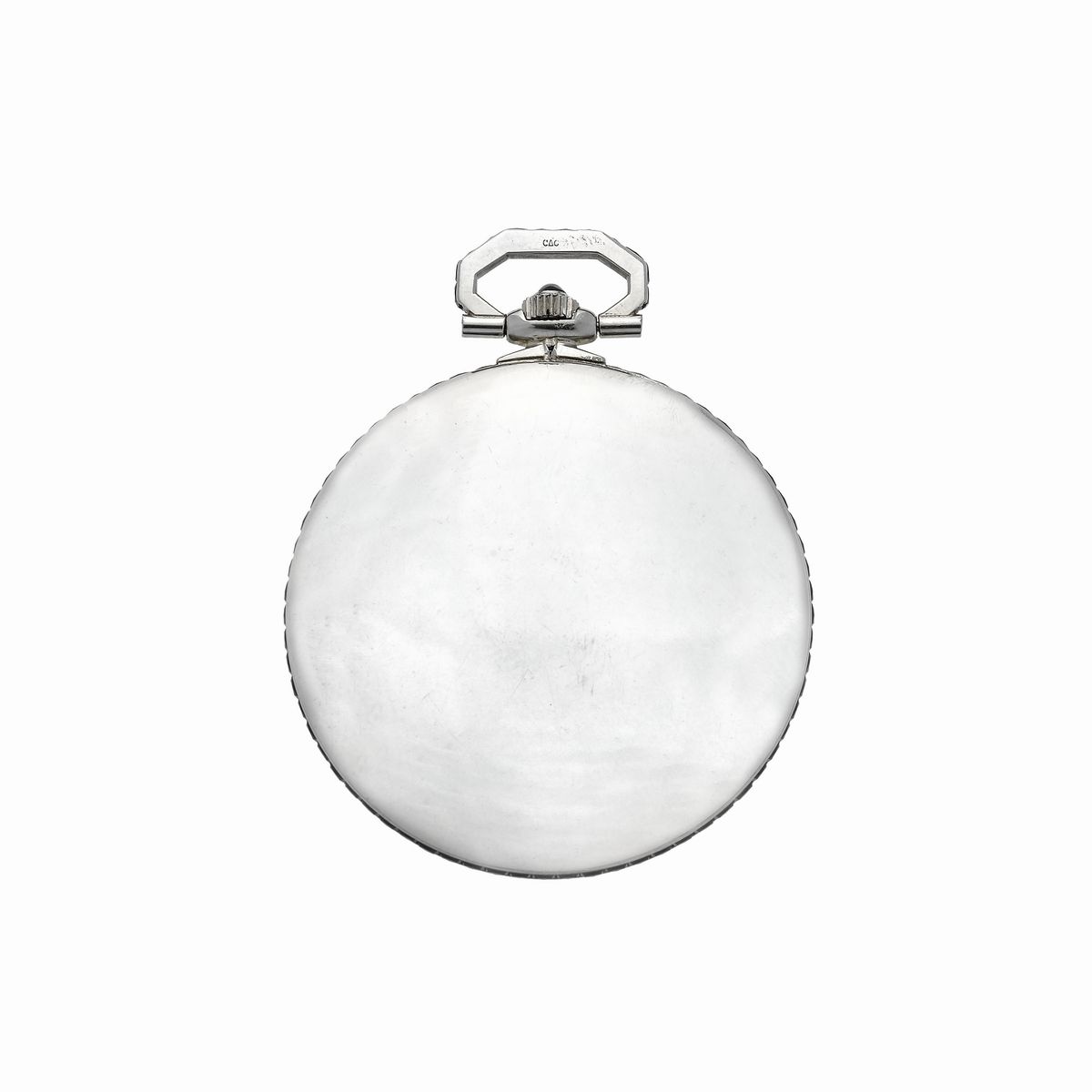 Orologio da Tasca in Oro Bianco e Zaffiri