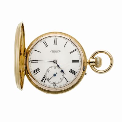 Orologio da Tasca "occhio di Bue" in Oro Giallo Baumgart