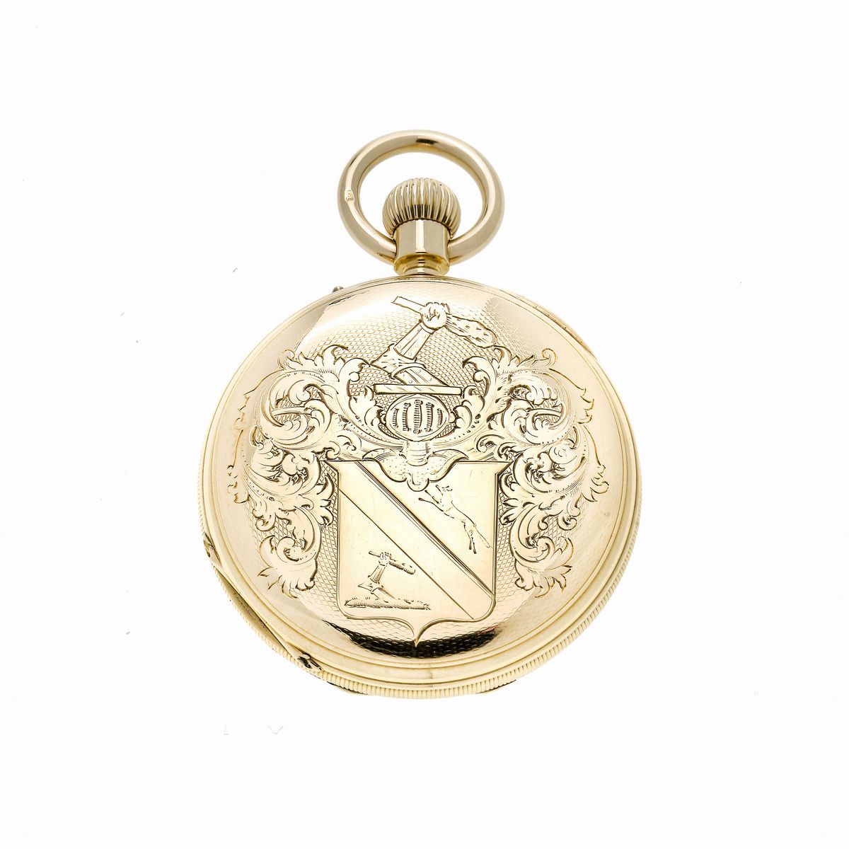 Orologio da Tasca "occhio di Bue" in Oro Giallo Baumgart