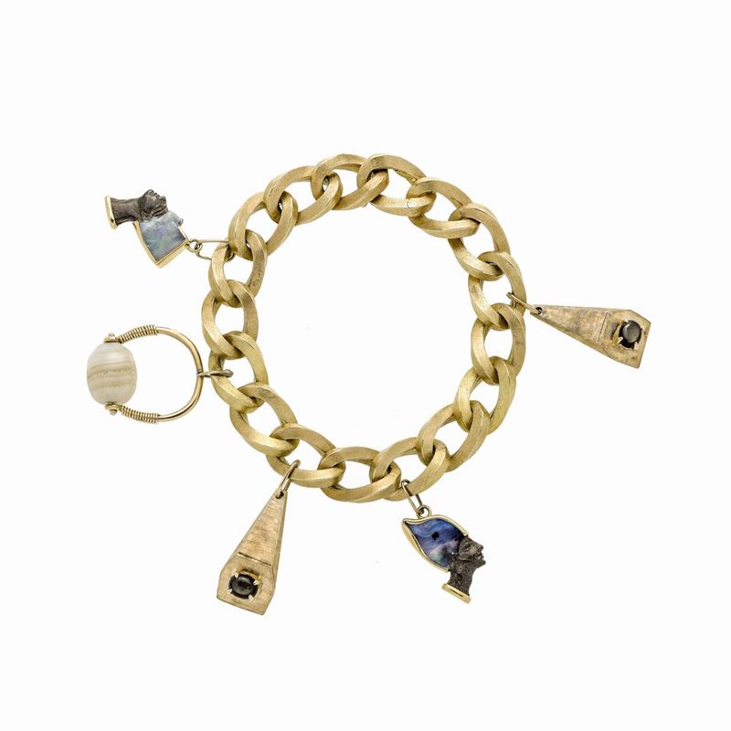 Bracciale in Oro Giallo con Charms