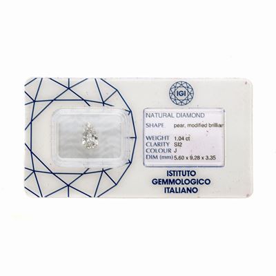 Diamante Taglio Goccia di Ct 1.04