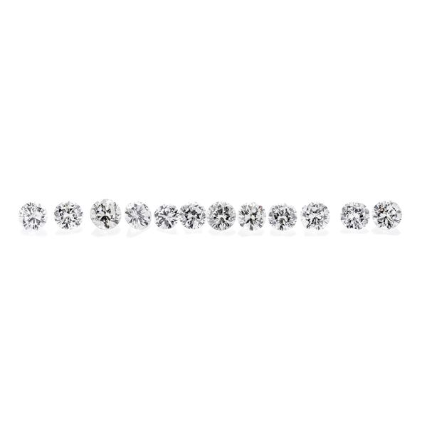 Lot: twelve brilliant cut diamonds ct 2.05  - Auction Jewelery auction, Gemstones and Wristwatches from a Veronese Collection - Curio - Casa d'aste in Firenze