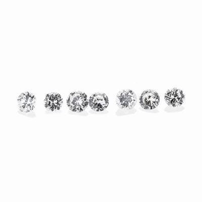 Lotto: Sette Diamanti Taglio Brillante per Ct 1.81