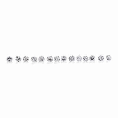 Lotto: Quattordici Diamanti Taglio Brillante per Ct 1.45