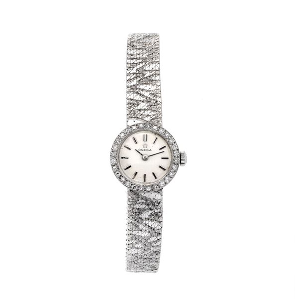 OMEGA - Lady's swatch in white gold and diamonds
