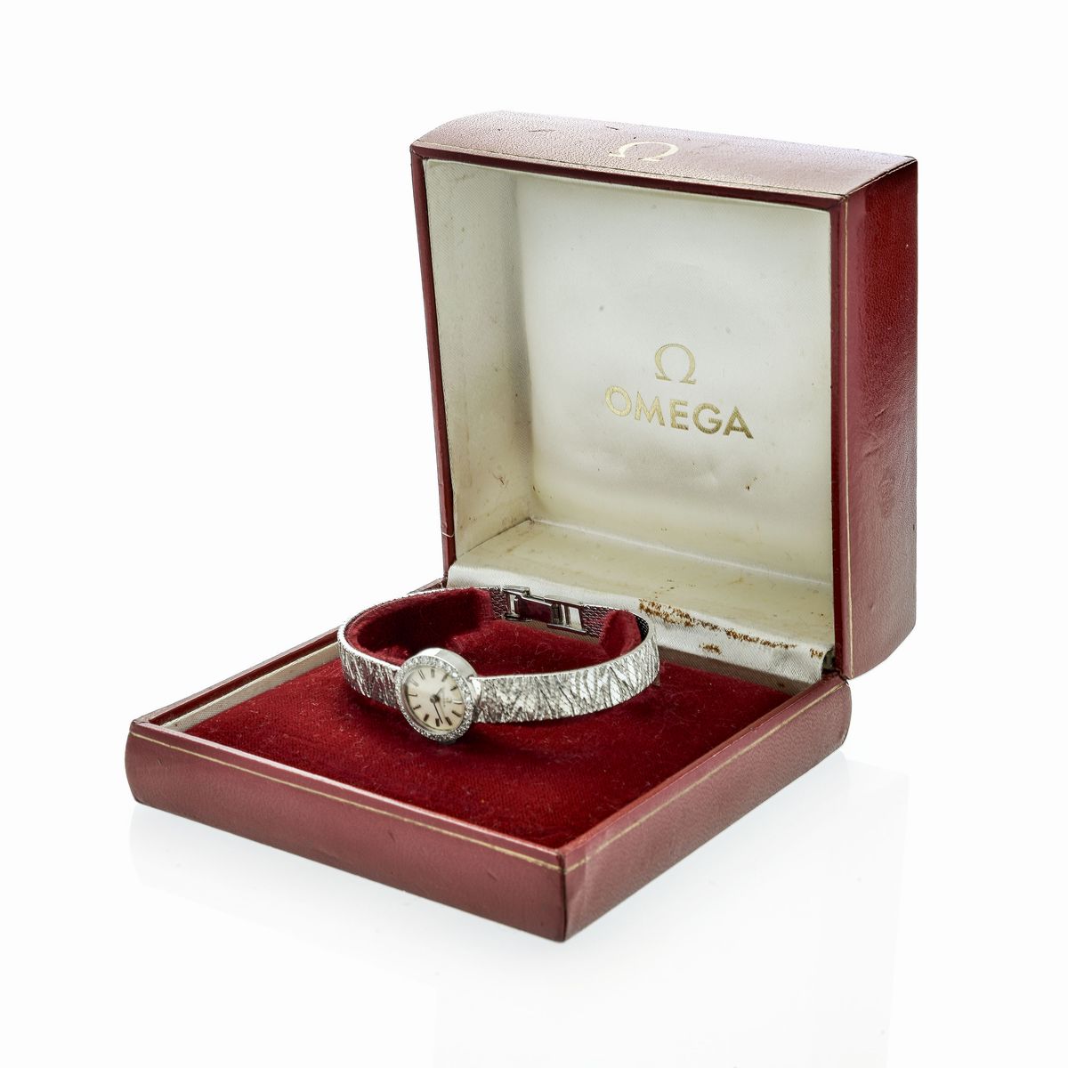 Omega - Orologio da Signora in Oro Bianco e Diamanti