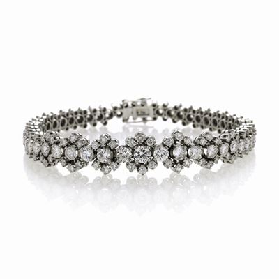 Bracciale in Oro Bianco e Diamanti