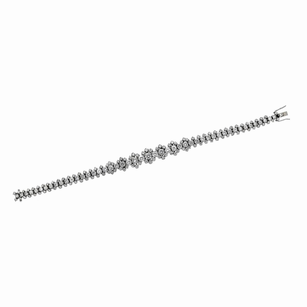 Bracciale in Oro Bianco e Diamanti