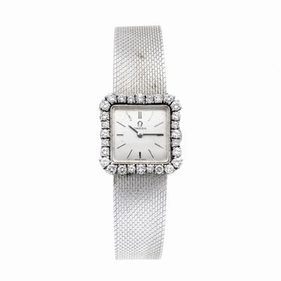 Orologio da Signora in Oro Bianco e Diamanti Omega