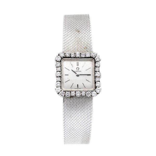 OMEGA - Lady's watch in white gold and diamonds Omega